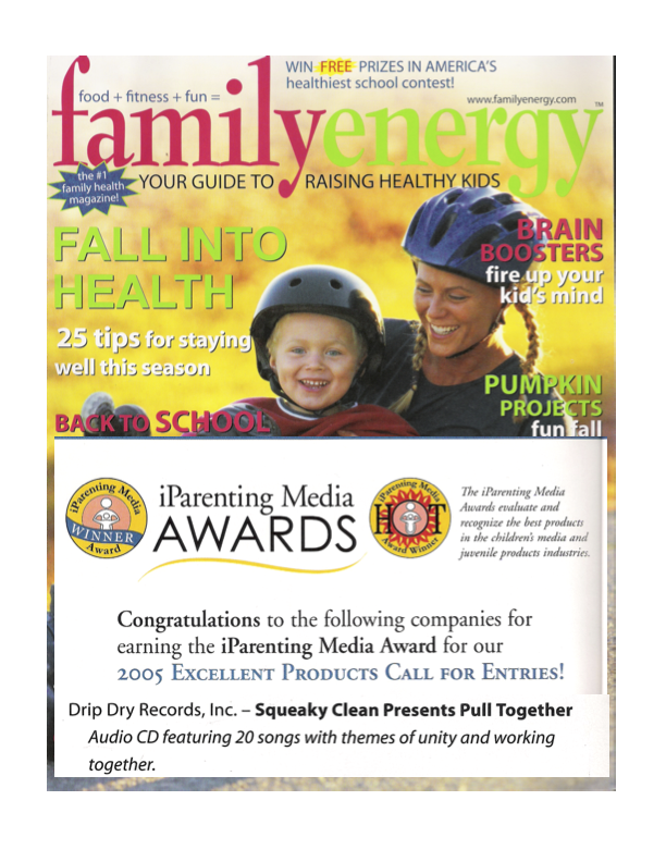 IParenting Media Award mention in "Family Energy" magazine