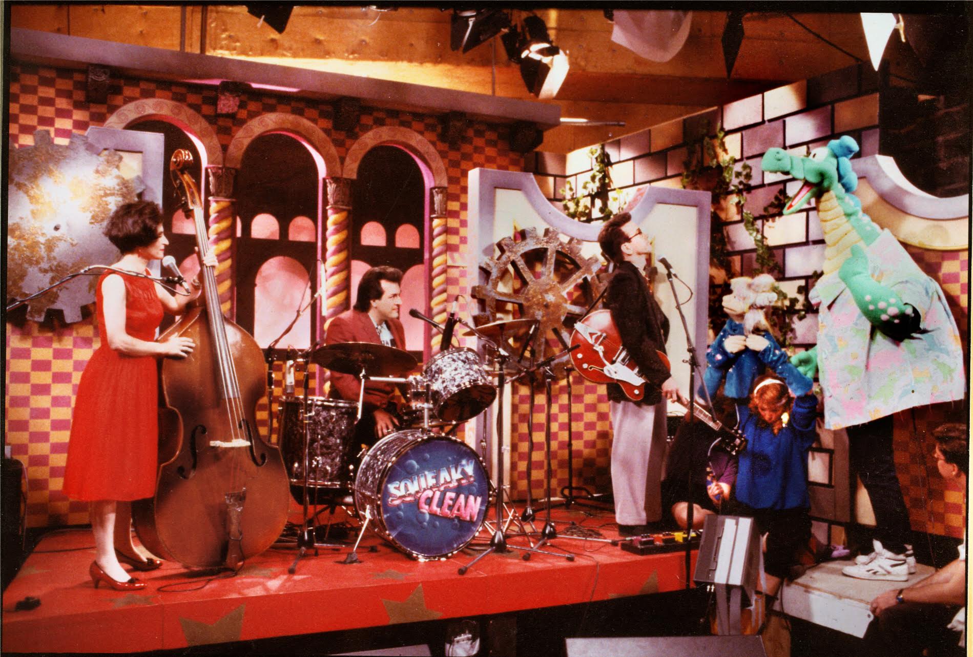 On the set of Nickelodeon's "Eureeka's Castle" 1989